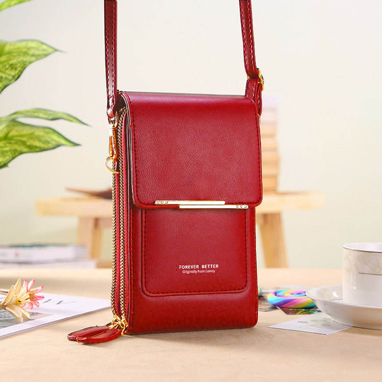 Pay the difference-Simple And Elegant Women's Touchscreen Crossbody Phone Wallet