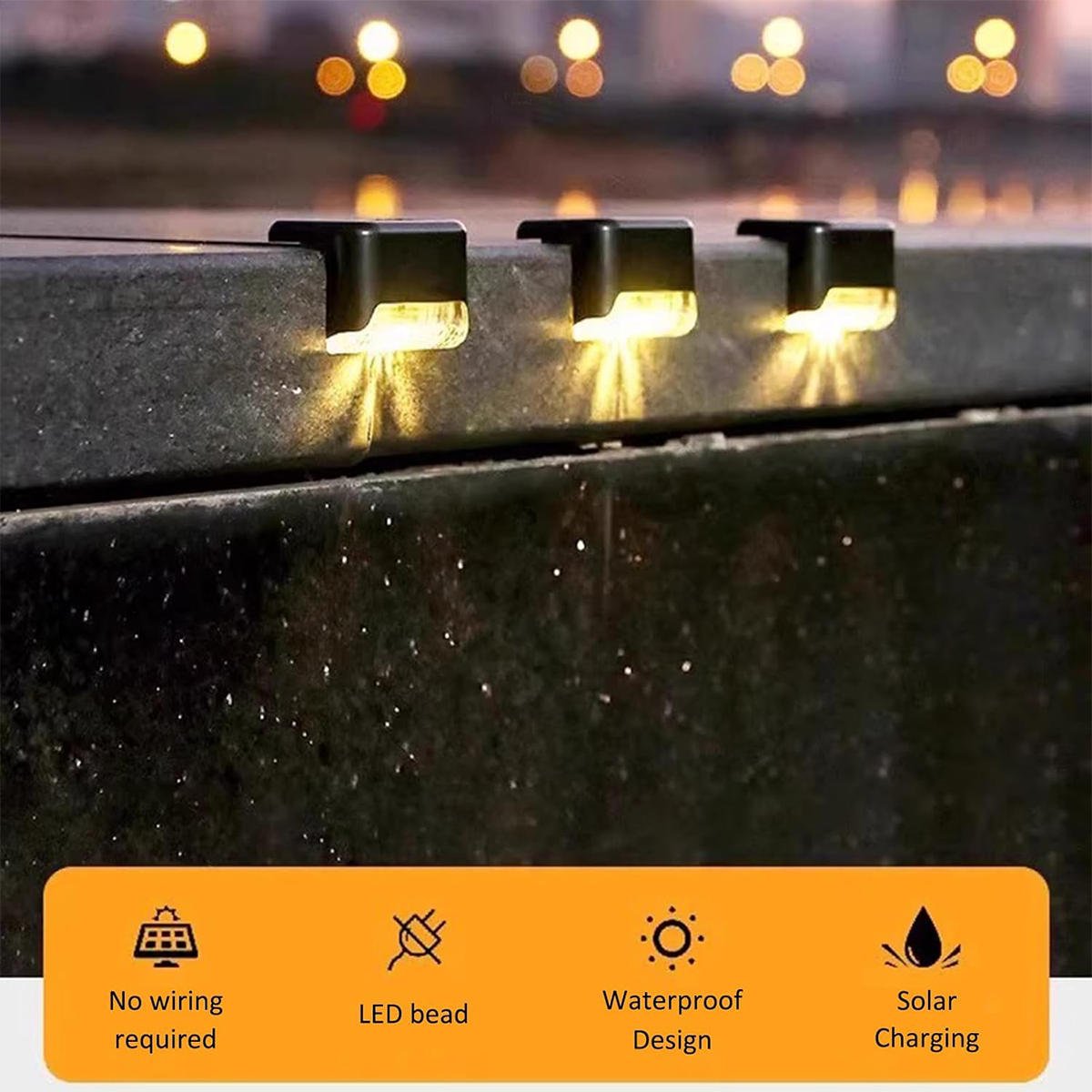 🔥Last Day Buy 4 Get 8 Free $3.99 Each 🔥 Solar Deck Lights –Waterproof LED