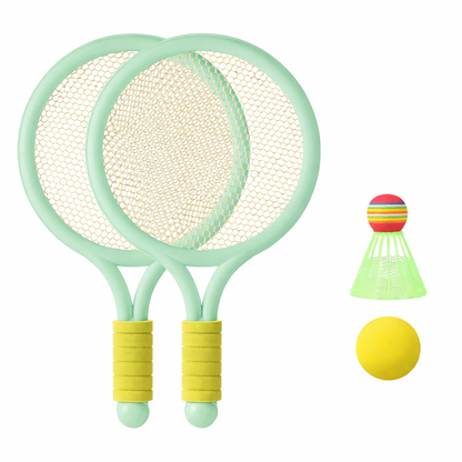 2-in-1 Kids Badminton and Tennis Racket Set